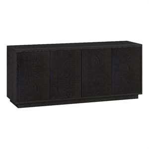 Henn&Hart 57.13&quot Black Grain MDF TV Stand