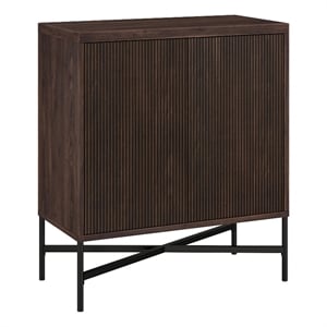 Henn&Hart 28&quot Alder Brown MDF/PVC Accent Cabinet
