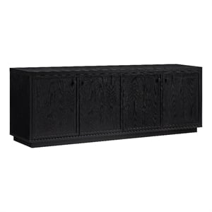 Henn&Hart 69.63&quot Black Grain MDF TV Stand