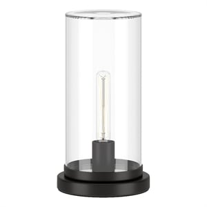Henn&Hart 7.13&quot Blackened Bronze Metal/Glass Mini Lamp