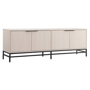 Henn&Hart 70&quot Alder White MDF/Metal TV Stand