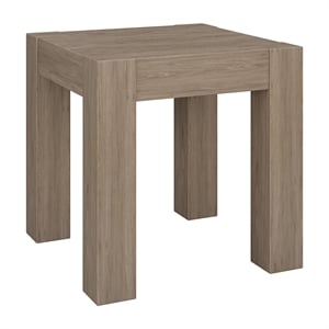 Henn&Hart 22&quot Engineered Wood End Table in Antiqued Gray Oak