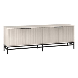 Henn&Hart 70&quot Alder White MDF/PVC/Metal TV Stand