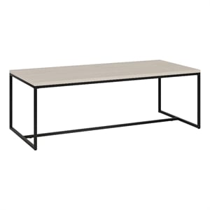 Henn&Hart 47.25&quot Alder White MDF/Metal Coffee Table