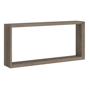 Henn&Hart 64&quot Antiqued Gray Oak MDF Console Table