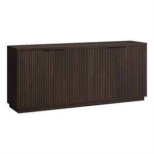 Henn&Hart 68&quot Alder Brown MDF Buffet Table