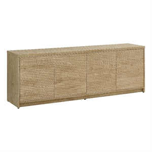 Henn&Hart 70&quot Light Oak MDF TV Stand