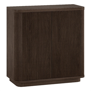 Henn&Hart 31.5&quot Alder Brown MDF Accent Cabinet