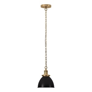 Henn&Hart 8&quot Blackened Bronze/Brass Metal Pendant