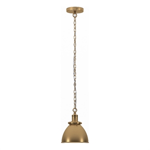 Henn&Hart 8&quot Brass Metal Pendant
