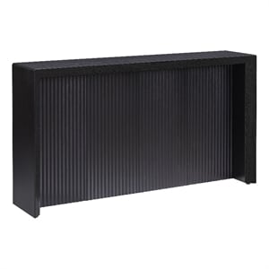 Henn&Hart 55.75&quot Black Grain MDF/PVC Console Table