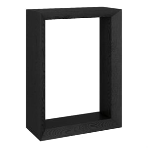 Henn&Hart 22&quot Black Grain MDF Console Table
