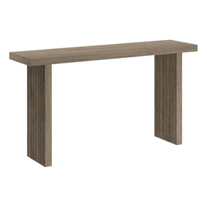 Henn&Hart 55&quot Antiqued Gray Oak MDF Console Table