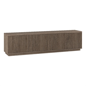 Henn&Hart 78.5&quot Antiqued Gray Oak MDF TV Stand