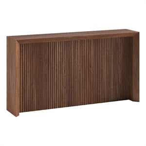 Henn&Hart 55.75&quot Satin Walnut MDF/PVC Console Table