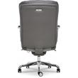 La-Z-Boy Sutherland Bonded Leather Office Chair w/Padded Arms in Moon Rock Gray