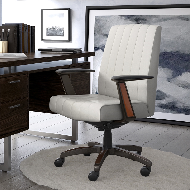 La-Z-Boy Bennett Executive Office Chair White
