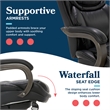 La-Z-Boy Harnett Big & Tall Executive Chair Black Bonded Leather