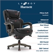 La-Z-Boy Harnett Big & Tall Executive Chair Black Bonded Leather