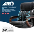 La-Z-Boy Big and Tall Trafford Executive Office Chair Black Bonded Leather