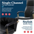 La-Z-Boy Modern Melrose Executive Office Chair Black Bonded Leather