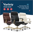 La-Z-Boy Modern Melrose Executive Office Chair Black Bonded Leather