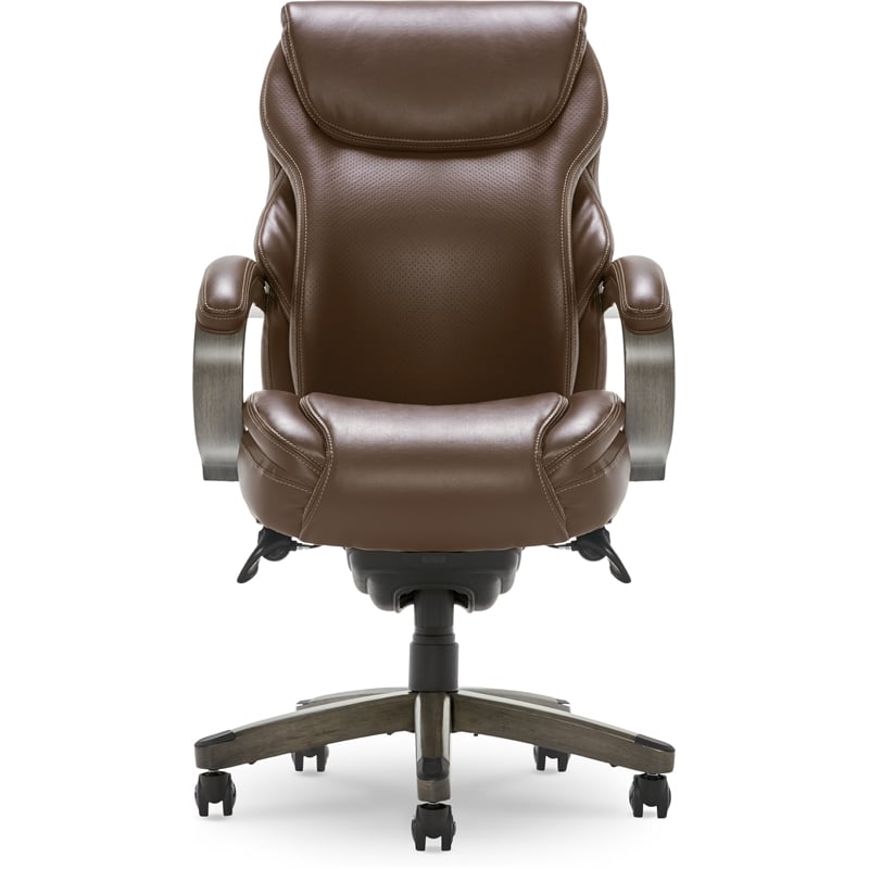 La-Z-Boy Hyland Executive Office Chair with AIR Lumbar Technology Brown