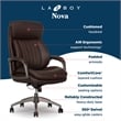 La-Z-Boy Modern Executive Office Chair Vegan PU Leather in Brown