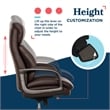 La-Z-Boy Modern Executive Office Chair Vegan PU Leather in Brown