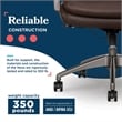 La-Z-Boy Modern Executive Office Chair Vegan PU Leather in Brown