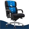 La-Z-Boy Symphony Executive Office Chair Bonded Leather Black and Chrome