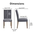 Finch Westport Tufted Dining Chair Set of 2 Gray