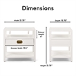 Finch Lockwood Side Table White