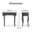 Finch Thaddeus Console Table Dark Gray