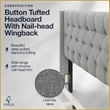 Finch Adler Upholstered Bed Queen Size Grey