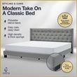 Finch Adler Upholstered Bed King Size Grey