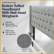 Finch Adler Upholstered Bed King Size Grey