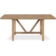 Finch Grant Wood Dining Table in Rustic Beige