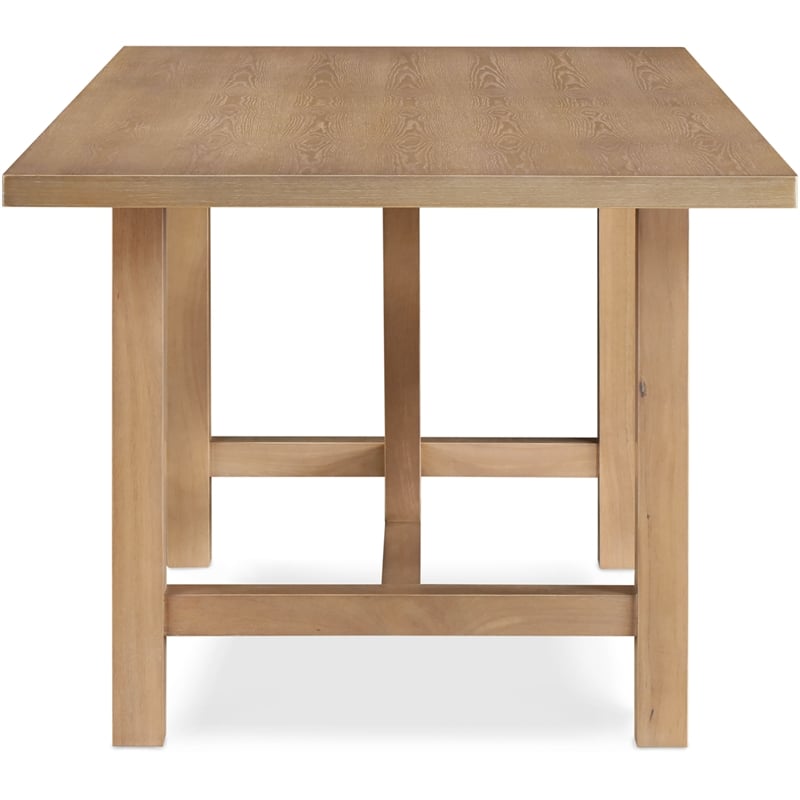 Finch Grant Wood Dining Table in Rustic Beige