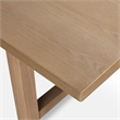 Finch Grant Wood Dining Table in Rustic Beige