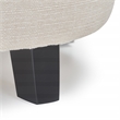 Finch Bennett Round Storage Ottoman Ivory