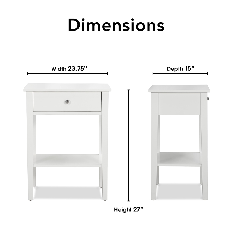Finch Sloan Side Table White