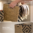 Click365 Botswana Two Tone Woven Brown Basket Set of 3
