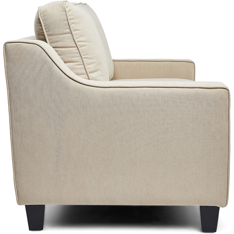 Finch Smithson Performance Fabric Loveseat With Track Arms in Tan