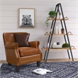 Finch Morris A-Frame Wood & Metal Bookshelf in Natural and Black