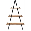 Finch Morris A-Frame Wood & Metal Bookshelf in Natural and Black