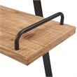 Finch Morris A-Frame Wood & Metal Bookshelf in Natural and Black