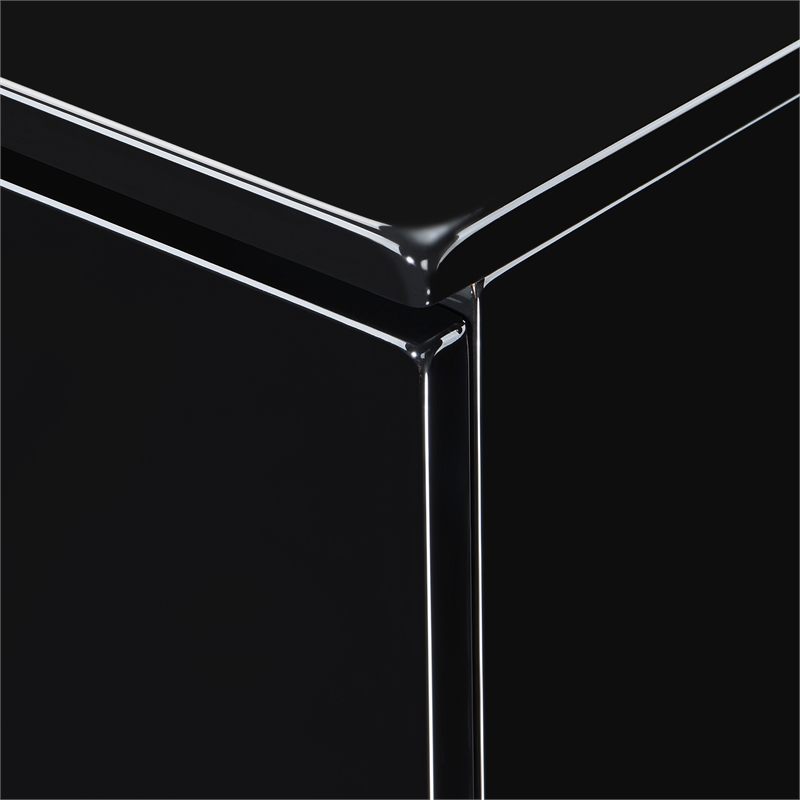 ClickDecor Hudson 2 Drawer Nightstand Black