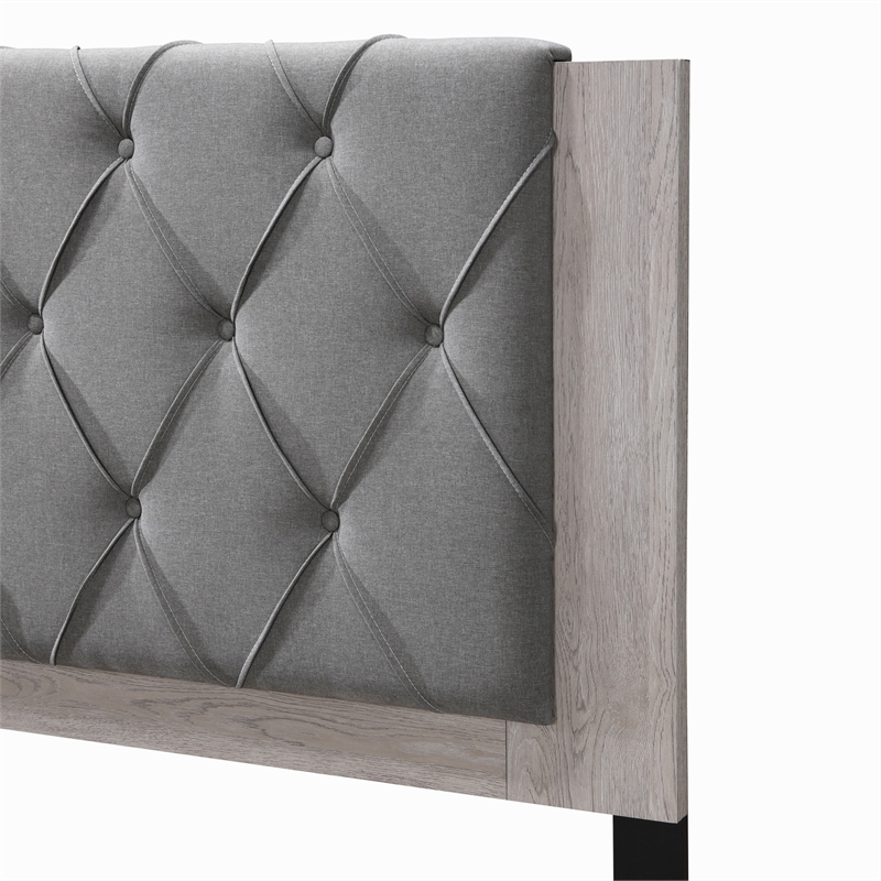 ClickDecor Kenton Platform King Bed in Light Gray