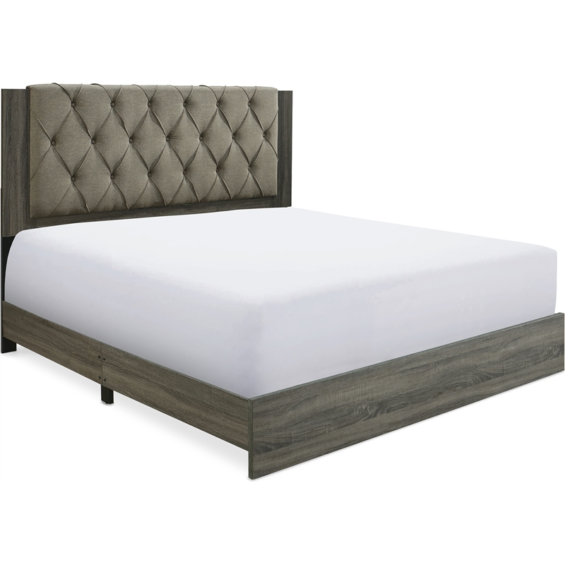 ClickDecor Kenton Platform Bed King Size Gray